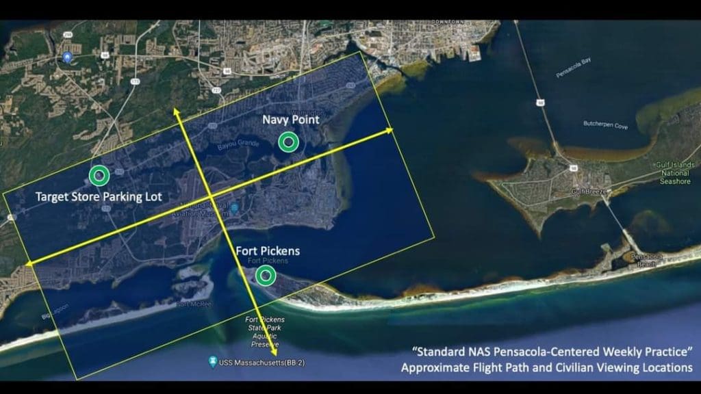 Blue Angels practice schedule Pensacola Pontoons